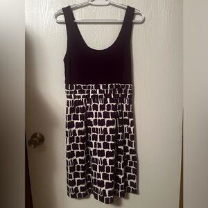Boden Jersey Scoop Neck A-line Dress Sleeveless Tank Purple Size 6R